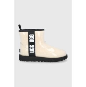 Gumáky UGG Classic Clear Mini 1113190.NBLC-NBLC, dámske, priehľadná farba