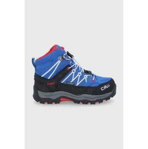 Detské topánky CMP KIDS RIGEL MID TREKKING SHOE WP modrá farba