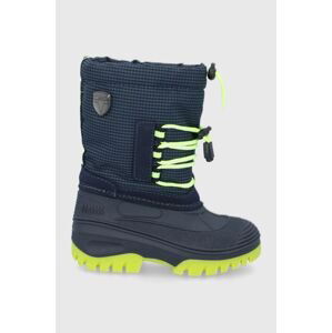 Detské snehule CMP Kids Ahto Wp Snow Boots tmavomodrá farba