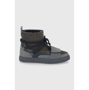Členkové topánky Inuikii Space pánske, šedá farba, 50202-050