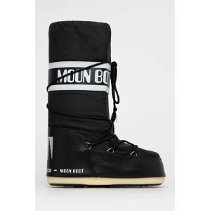 Členkové topánky Moon Boot pánske, čierna farba