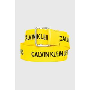 Opasok Calvin Klein Jeans pánsky, žltá farba