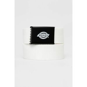 Opasok Dickies DK0A4X7EWHX-WHITE, pánsky, biela farba