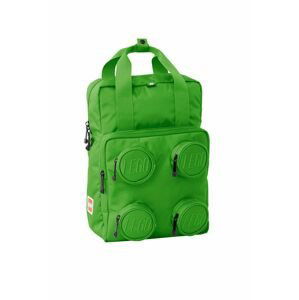 Detský ruksak Lego zelená farba, veľký, jednofarebný
