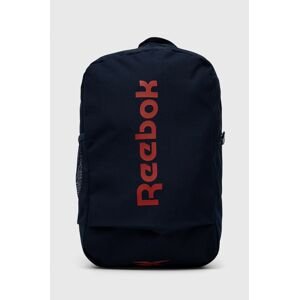 Ruksak Reebok H36577 tmavomodrá farba, malý, s potlačou