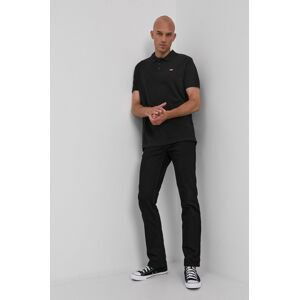 Polo tričko Levi's 35883.0007-Blacks, pánske, čierna farba, jednofarebné