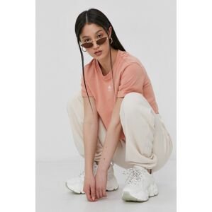 Nohavice adidas Originals H14175-WONWHI, dámske, béžová farba, jednofarebné