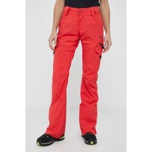 Nohavice Billabong dámske, červená farba
