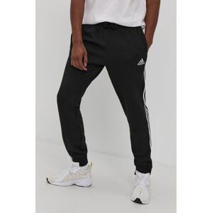 Nohavice adidas GK8821 pánske, čierna farba, s nášivkou