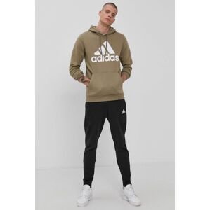 Nohavice adidas GS1582 pánske, čierna farba, s potlačou