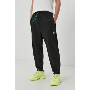 Nohavice adidas Performance GT9775 pánske, čierna farba, s potlačou