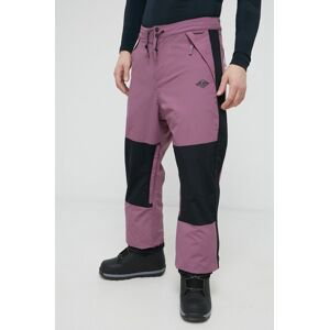 Snowboardové nohavice Quiksilver pánske, fialová farba