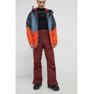 Snowboardové nohavice Rip Curl pánske, bordová farba
