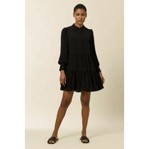 Šaty Ivy & Oak Marla čierna farba, mini, oversize