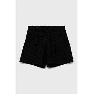 Detské krátke nohavice Birba&Trybeyond čierna farba, vzorované