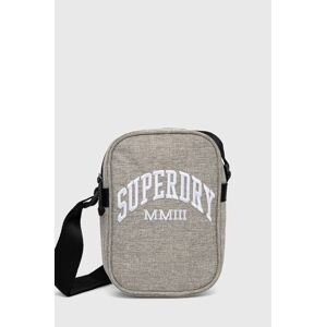Malá taška Superdry šedá farba