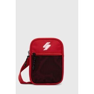 Malá taška Superdry červená farba