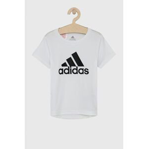 Detské tričko adidas GN1479 biela farba, s potlačou