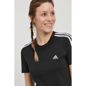 Tričko adidas GL0784 dámske, čierna farba