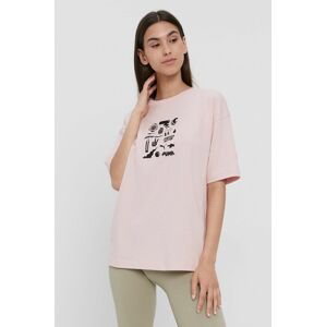 Bavlnené tričko Puma 531679 ružová farba