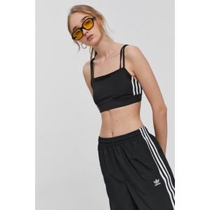 Top adidas Originals H37791-BLACK, dámsky, čierna farba