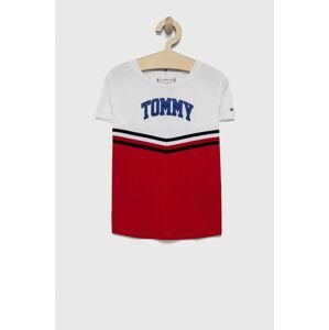 Detské tričko Tommy Hilfiger biela farba