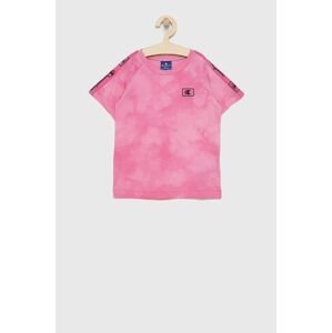 Detské bavlnené tričko Champion 404277 ružová farba
