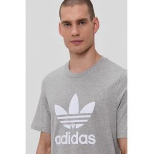 Bavlnené tričko adidas Originals H06643 šedá farba, melanžové