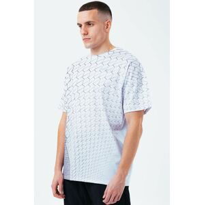 Tričko Hype HEX pánske, biela farba, vzorované