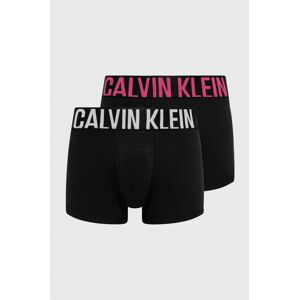 Boxerky Calvin Klein Underwear 2-pak pánske, čierna farba