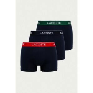 Boxerky Lacoste (3-pak) pánske, tmavomodrá farba