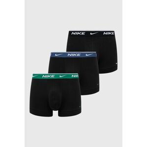Boxerky Nike (3-pak) pánske, čierna farba