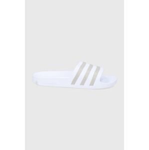 Šľapky adidas EF1730 pánske, biela farba