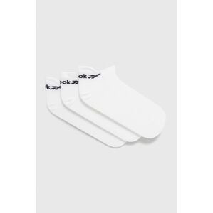 Ponožky Reebok FQ6251 dámske, biela farba