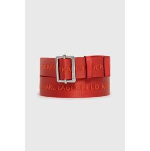 Opasok Karl Lagerfeld dámsky, červená farba
