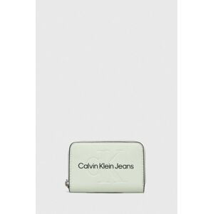 Peňaženka Calvin Klein Jeans dámsky, zelená farba