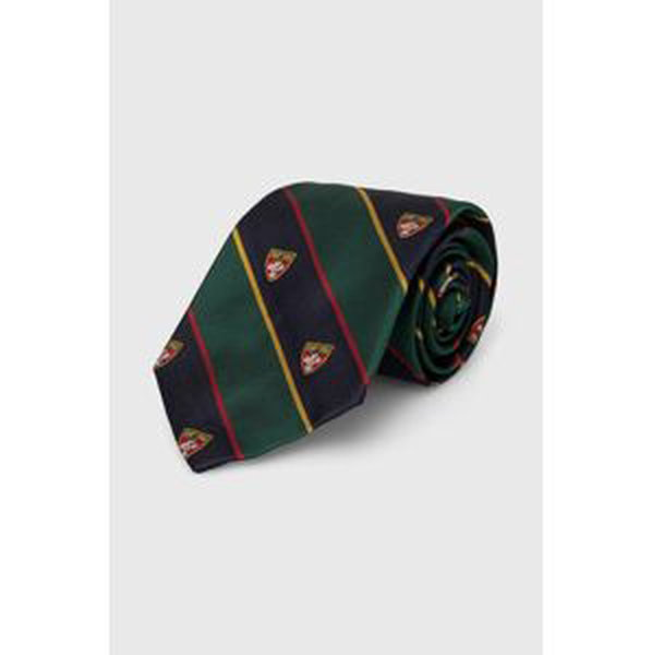 Hodvábna kravata Polo Ralph Lauren zelená farba