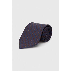 Hodvábna kravata Polo Ralph Lauren tmavomodrá farba