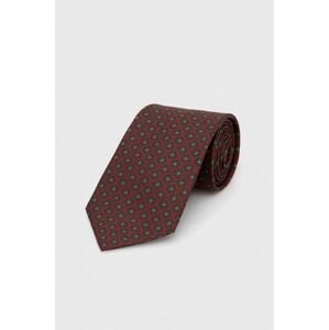 Hodvábna kravata Polo Ralph Lauren bordová farba