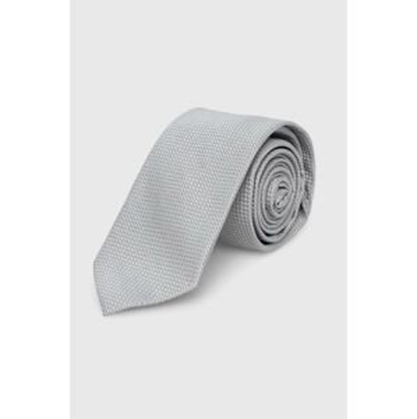 Hodvábna kravata Calvin Klein šedá farba