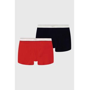 Detské boxerky Tommy Hilfiger 2-pak červená farba