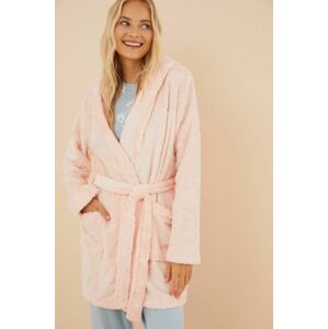 Župan women'secret COZY CLOUDS ružová farba, 4416241