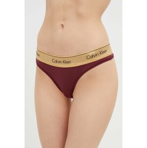 Tangá Calvin Klein Underwear bordová farba