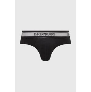 Slipy Emporio Armani Underwear pánske, čierna farba