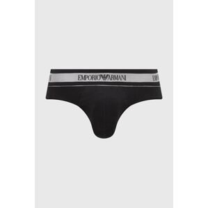 Slipy Emporio Armani Underwear pánske, čierna farba