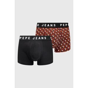 Boxerky Pepe Jeans 2-pak pánske, červená farba