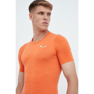 Funkčné tričko Salewa Zebru Fresh oranžová farba