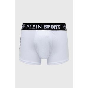 Boxerky PLEIN SPORT pánske, biela farba