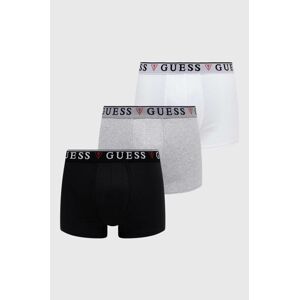 Boxerky Guess 3-pak pánske, čierna farba