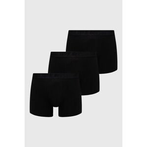 Boxerky Superdry 3-pak pánske, čierna farba